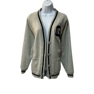 GAP Women’s Gray/Black Cardigan Sweater